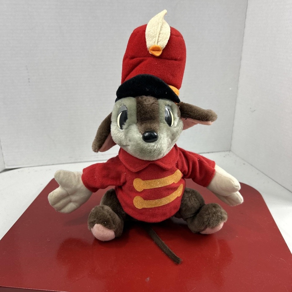 Vintage Timothy Q Mouse Disney World Plush Dumbo Character Stuffed Animal